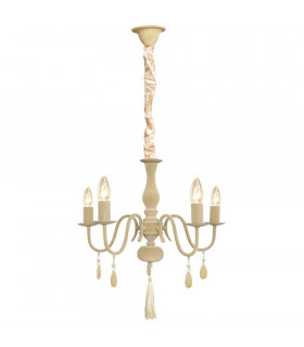 Magnifico 5 Light Multi Arm Chandeliers Beige