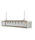 Zenia 8 Light Straight Bar Pendant Ceiling Light Beige Gray