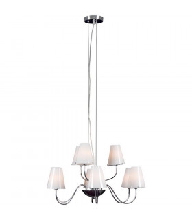 Cone 9 Light Multi Arm Pendant Ceiling Light Chrome