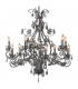 Rafael Multi Arm Chandeliers Brushed Silver