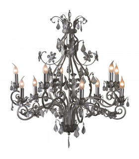 Rafael Multi Arm Chandeliers Brushed Silver