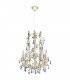 Rialto Multi Arm Chandeliers Beige Gold