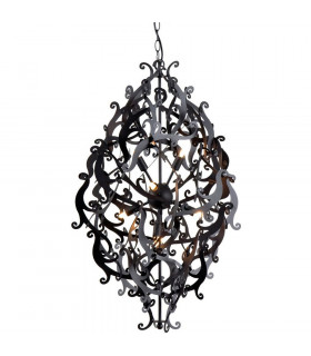 Mila Wire Frame Pendant Ceiling Light Black