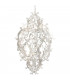 Mila Wire Frame Pendant Ceiling Light White Metal