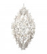 Mila Wire Frame Pendant Ceiling Light White Metal