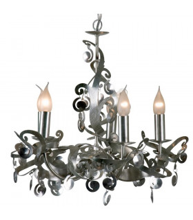 Mila Multi Arm Chandeliers Silver