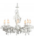 Mila Multi Arm Chandeliers White Metal