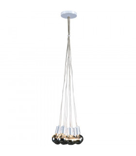 Globetro 10 Light Cluster Pendant Ceiling Light White Metal