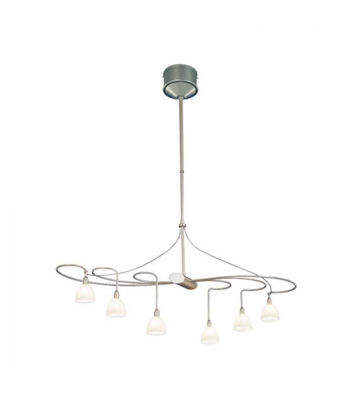 Lunar Straight Bar Pendant Ceiling Light Satin Nickel