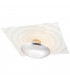 Onda Patterned Glass Flush Ceiling Light White