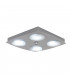 Kyoto 4 Light Flush Ceiling Light Aluminum