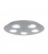 Kyoto 5 Light Flush Ceiling Light Aluminum