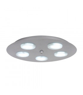 Kyoto 5 Light Flush Ceiling Light Aluminum