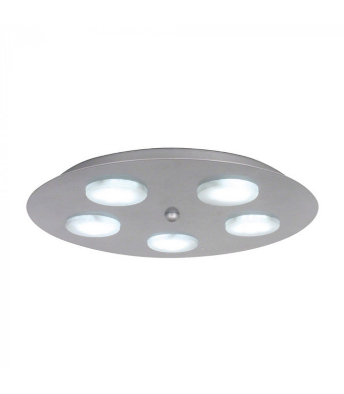 Kyoto 5 Light Flush Ceiling Light Aluminum