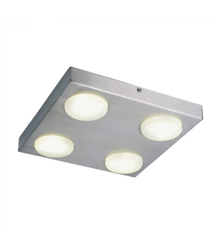Kyoto 4 Light Flush Ceiling Light Aluminum