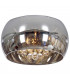 Snow Glass & Crystal Ceiling Light Chrome