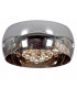 Snow Glass & Crystal Ceiling Light Chrome