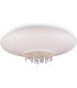 Glass & Crystal Ceiling Light White