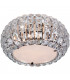 Crystal Glass & Crystal Ceiling Light Chrome