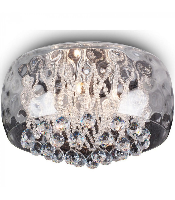 Ice Cylindrical Ceiling Light Chrome