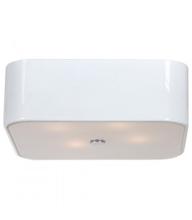 Quadro Cylindrical Ceiling Light White