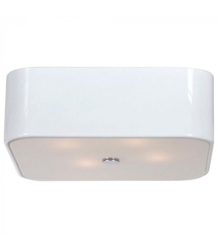 Quadro Cylindrical Ceiling Light White