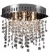 Krista Glass & Crystal Ceiling Light Chrome