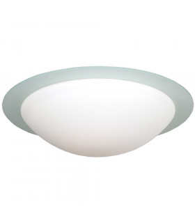 Dubro Bowl Semi Flush Ceiling Light White
