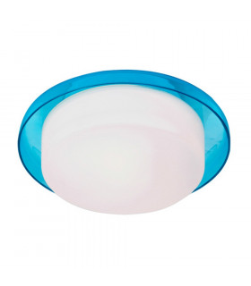 Tray Flush Ceiling Light Blue