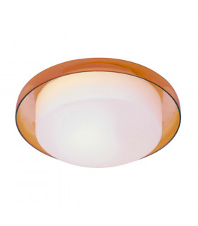 Tray Flush Ceiling Light Orange