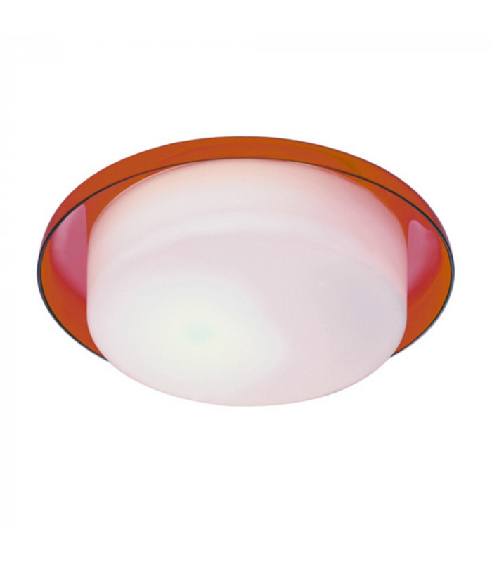 Tray Flush Ceiling Light Red