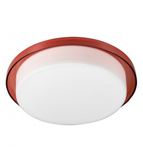 Tray Flush Ceiling Light Red