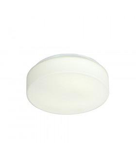 Boxer Flush Ceiling Light White G10Q Bulb