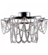 Tabor Glass & Crystal Ceiling Light Chrome