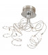 Bead Glass & Crystal Ceiling Light Satin Nickel
