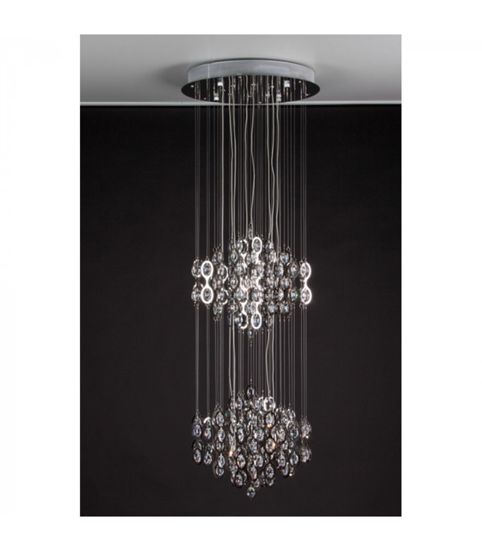 Pavo Cluster Pendant Ceiling Light Chrome