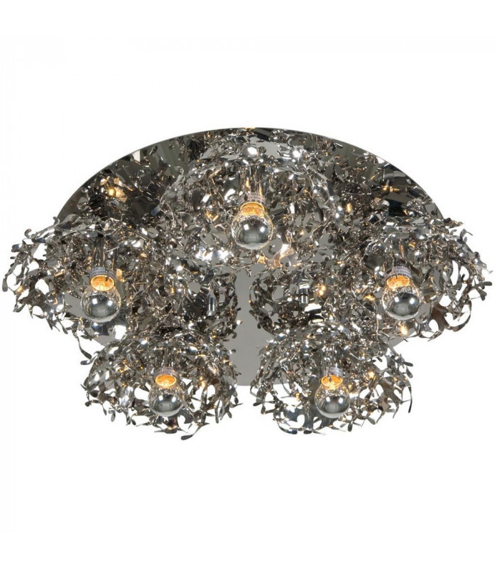 Coral Semi Flush Light Stainless Steel