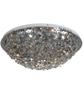 Nano Glass & Crystal Ceiling Light Aluminum