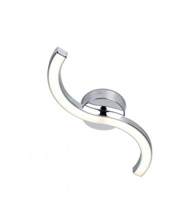 Bezier Integrated Led Semi Flush Light Chrome