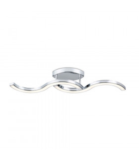 Bezier Integrated Led Semi Flush Light Chrome