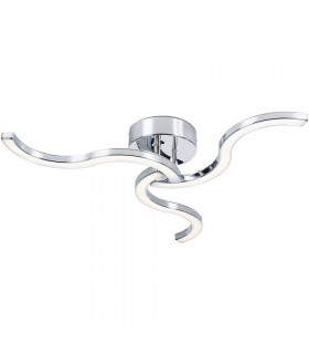 Bezier Integrated Led Semi Flush Light Chrome