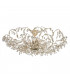 Michelan 12 Light Glass & Crystal Ceiling Light Cream