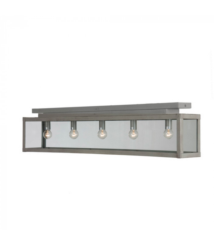 Zenia 5 Light Semi Flush Light Gray