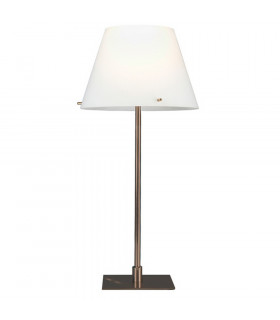 Virgin Table Lamp With Round Tapered Shade Bronze