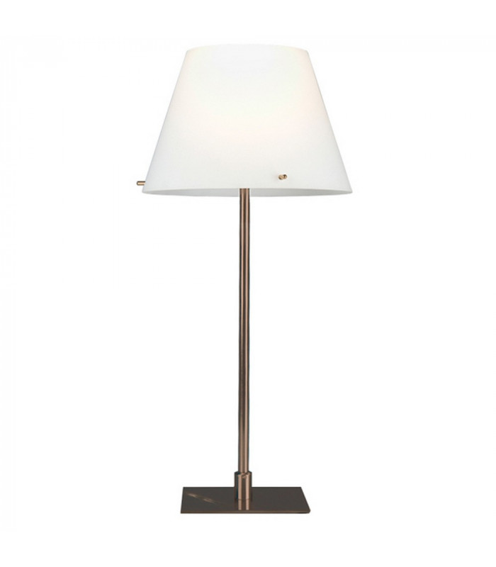 Virgin Table Lamp With Round Tapered Shade Bronze