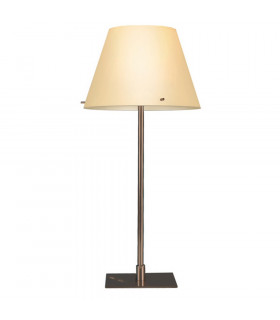 Virgin Table Lamp With Round Tapered Shade Amber