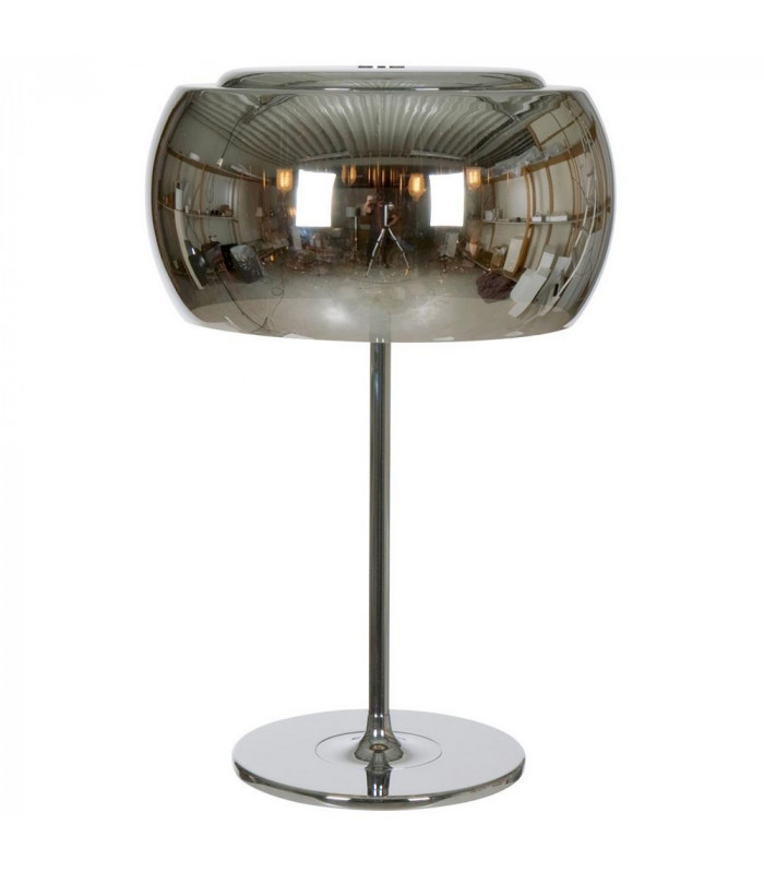 Snow Cylindrical Table Lamp Chrome