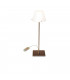 Virgin Table Lamp With Round Tapered Shade Bronze