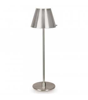 Jin Floor Lamp With Tapered Shade Satin Nickel