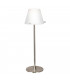 Jin Table Lamp With Round Tapered Shade Satin Nickel